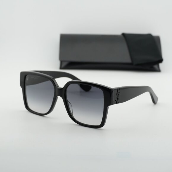 Saint Laurent SL M9 002 Square Sunglasses - Black\\Grey main image 6